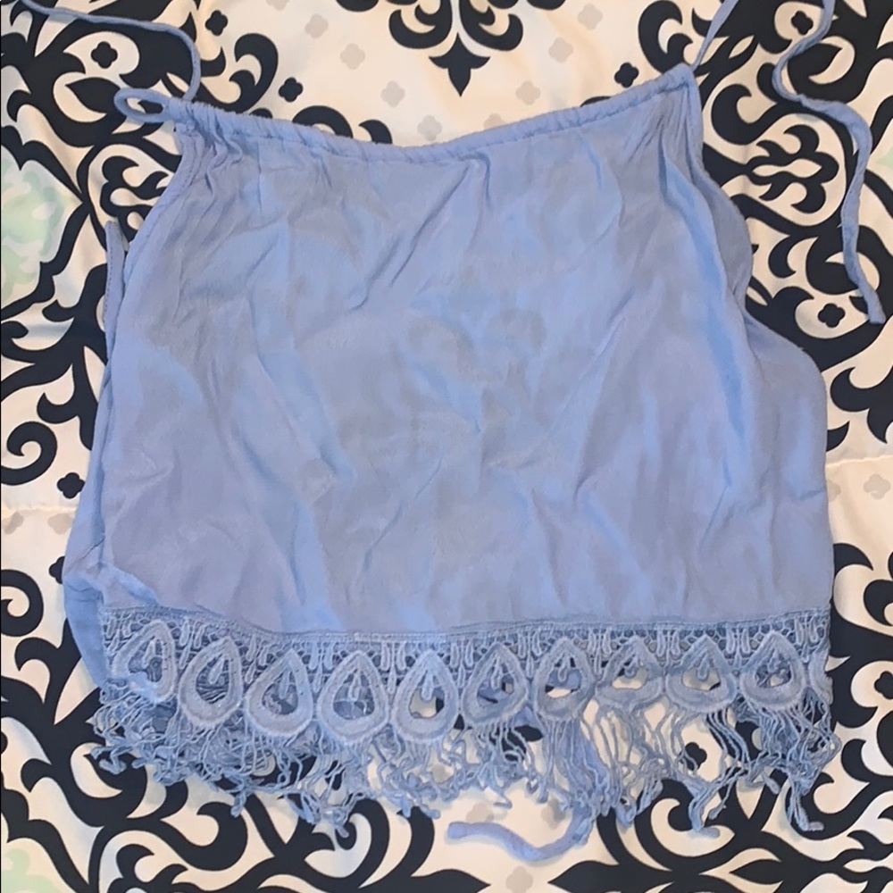 Baby blue halter top